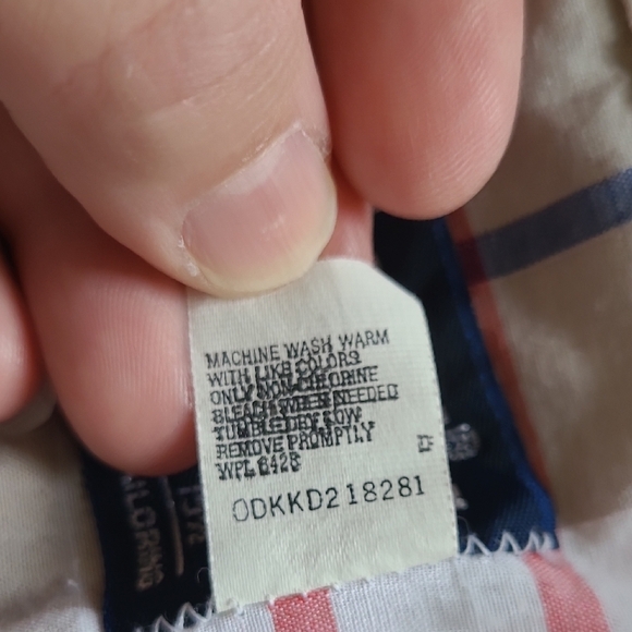 Wrangler Cowboy Cut Tan Plaid Short Sleeve Pearl Snap Button Down - Size 15 1/2 - Picture 7 of 8